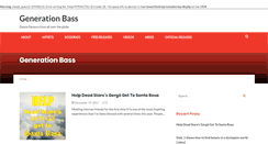 Desktop Screenshot of generationbass.com