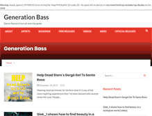 Tablet Screenshot of generationbass.com